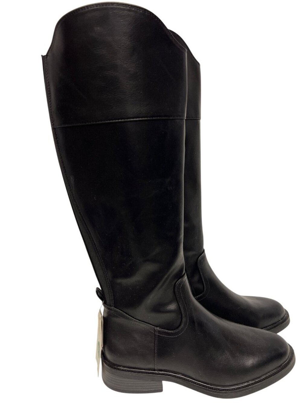 A New Day Women's Boots Knee High Black Faux Leather Size 9.5 Western NEW - Picture 7 of 11